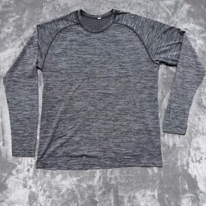 Lululemon Metal Vent Tech Long Sleeve Shirt Mens XL Gray Space Dye Athletic